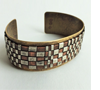 Cuff bracelet Mixed Metal – Brass, Copper and Silver 1¼” wide